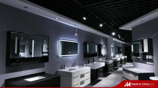 Armoire de salle de bain en aluminium, combinaison de toilettes, lavabo intégré, panneau de roche en céramique, lavabo, balcon, Table de lavage, armoire à miroir